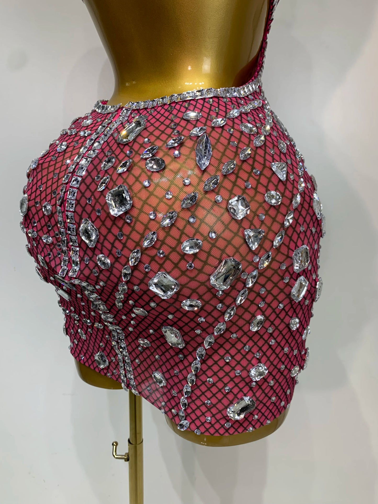 Rhinestone Evening Gown