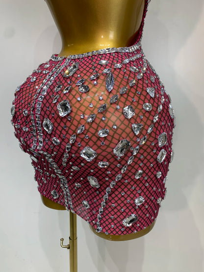 Rhinestone Evening Gown