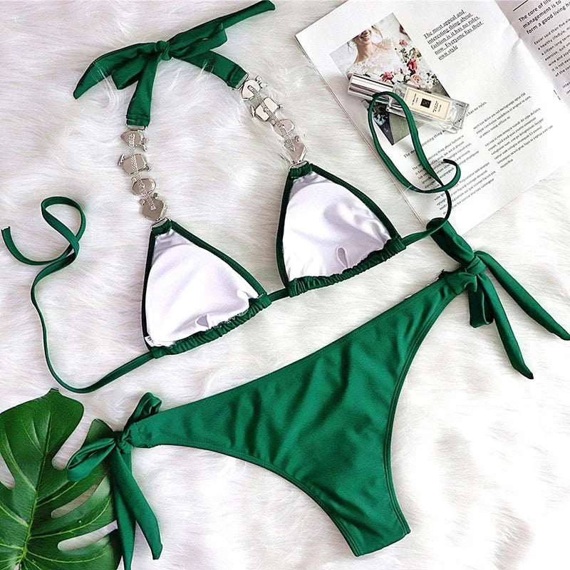 Rhinestone Diamond Bikini