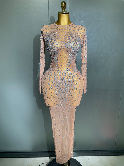 Sheer long sleeve Dress