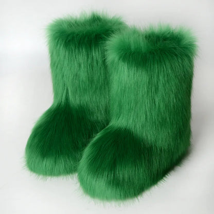 Fluffy Faux Fur Boots