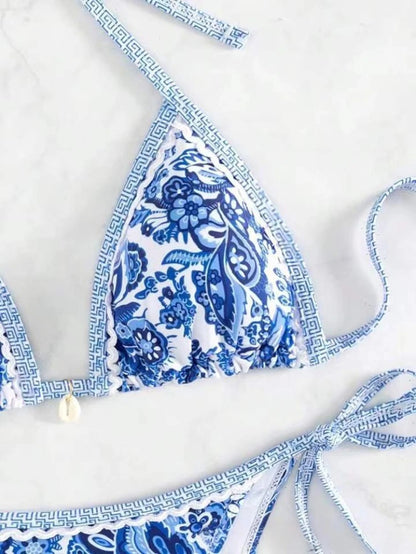 Halter String Triangle Two Piece Bikini