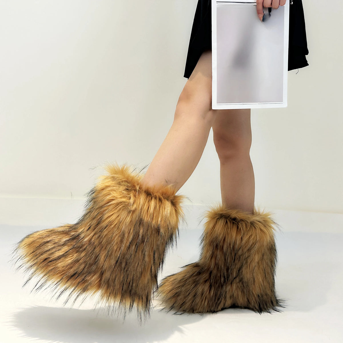 Fluffy Faux Fur Boots