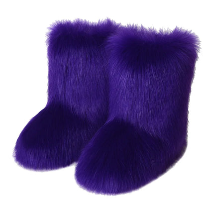Fluffy Faux Fur Boots