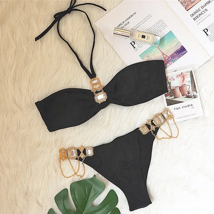 Rhinestone Diamond Bikini