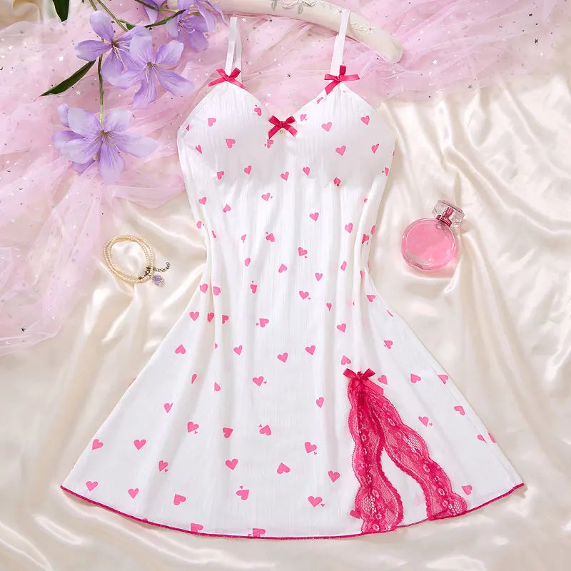 Transparent Lace Patchwork Babydoll