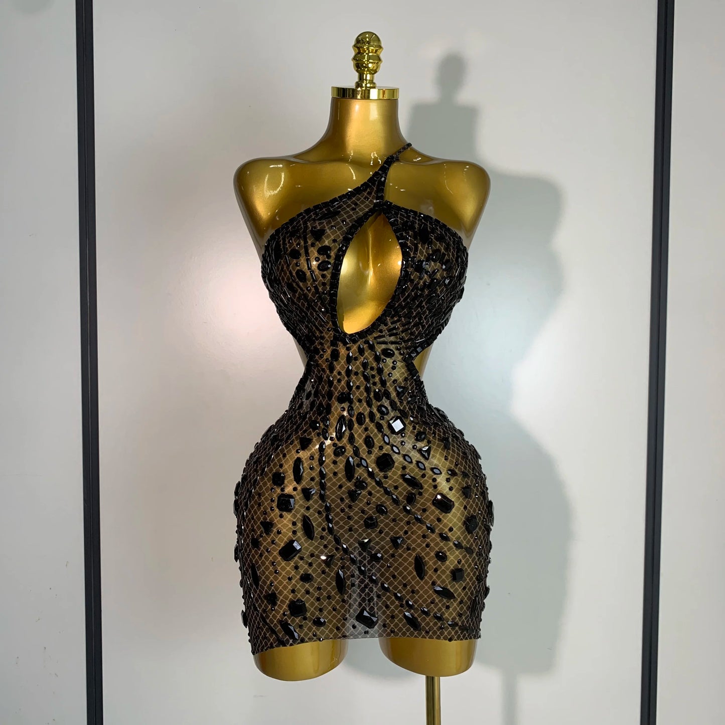 Rhinestone Evening Gown