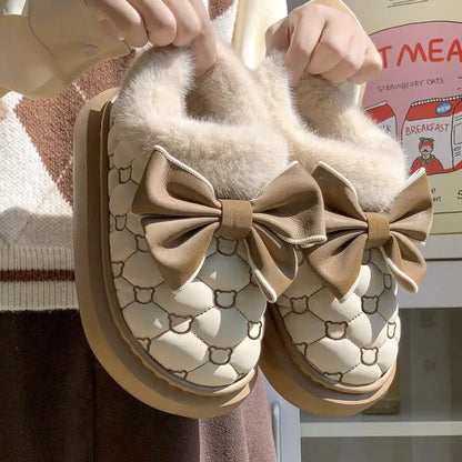 Platform Bow Slippers