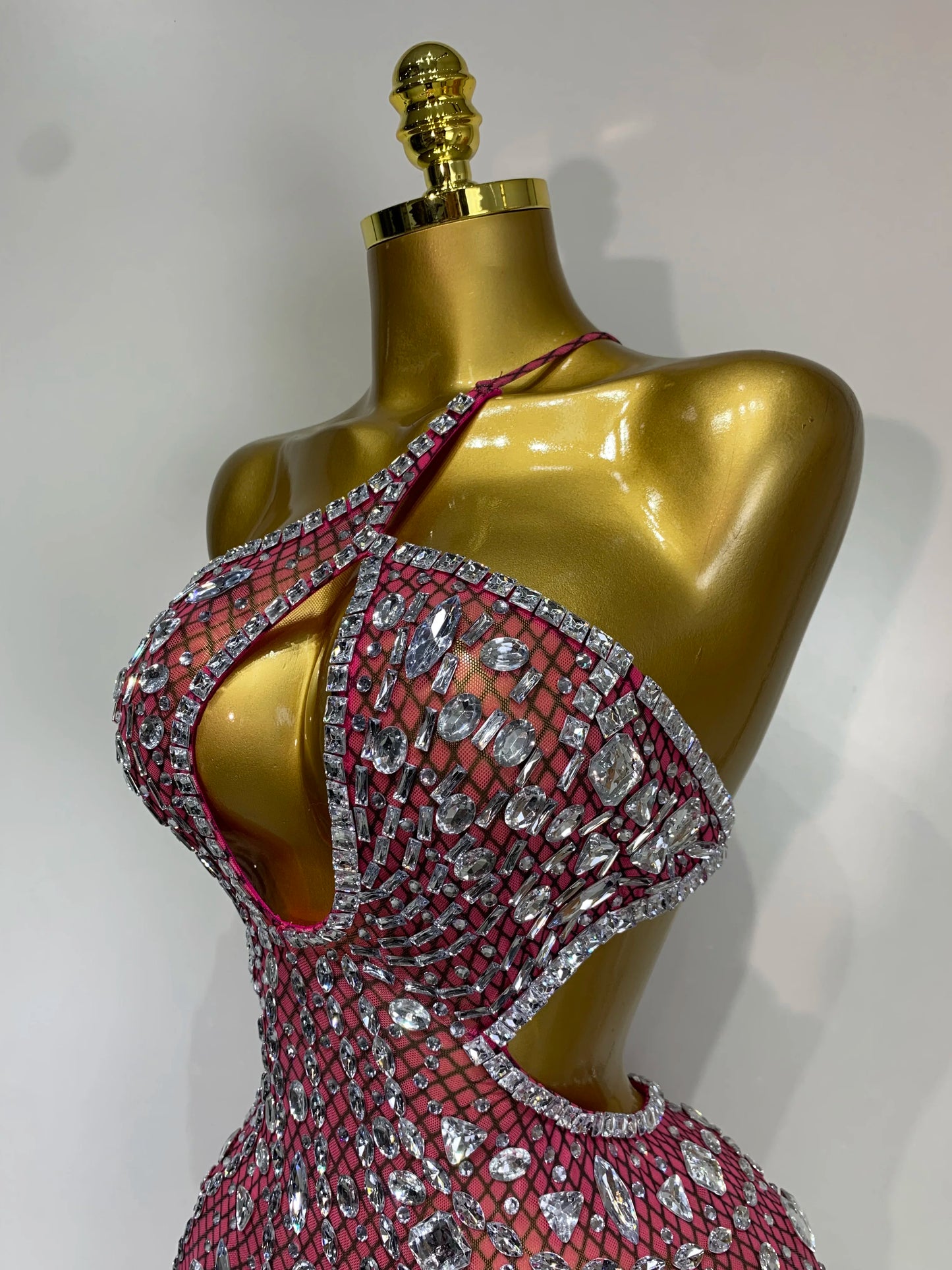Rhinestone Evening Gown