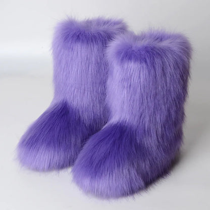 Fluffy Faux Fur Boots