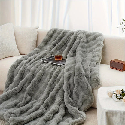 Cozy Soft Faux Fur Throw Blanket