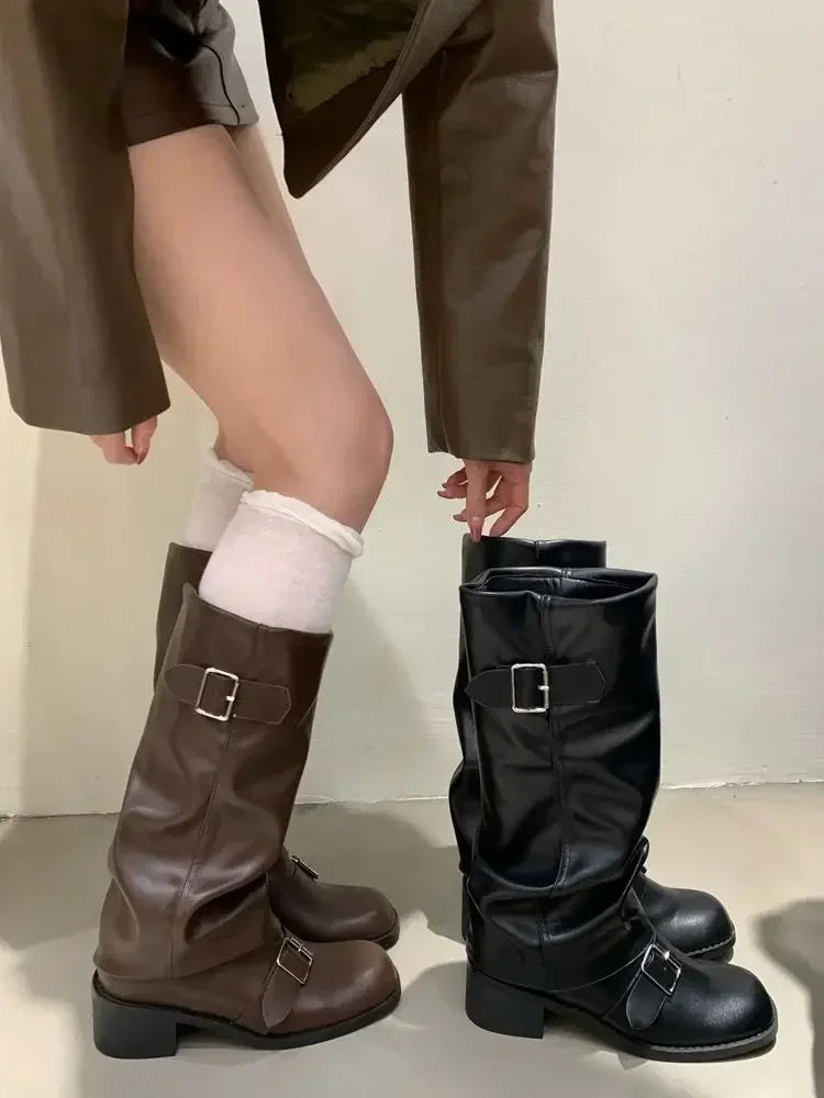 Rock Leather Boots