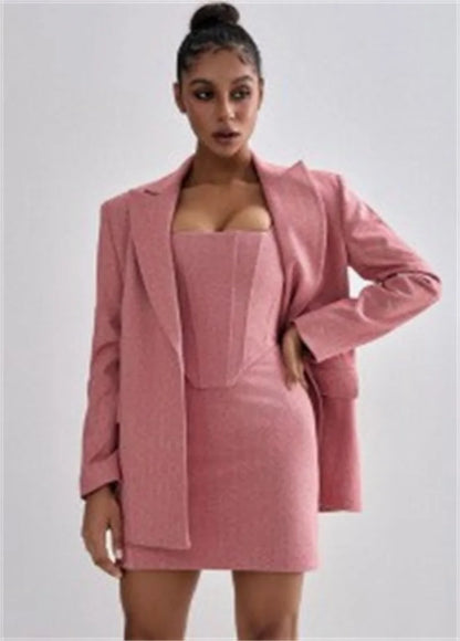3 Pieces Herringbone Suit