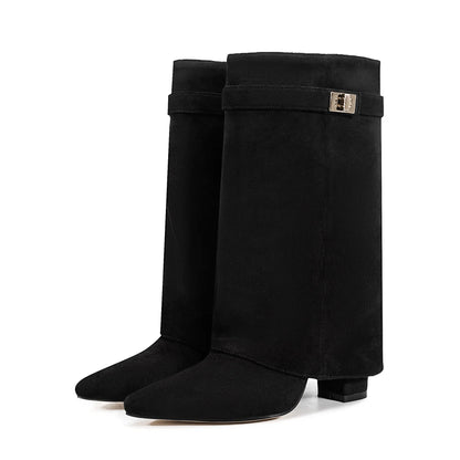 Metal Buckle Boot