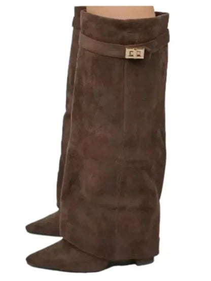Metal Buckle Boot