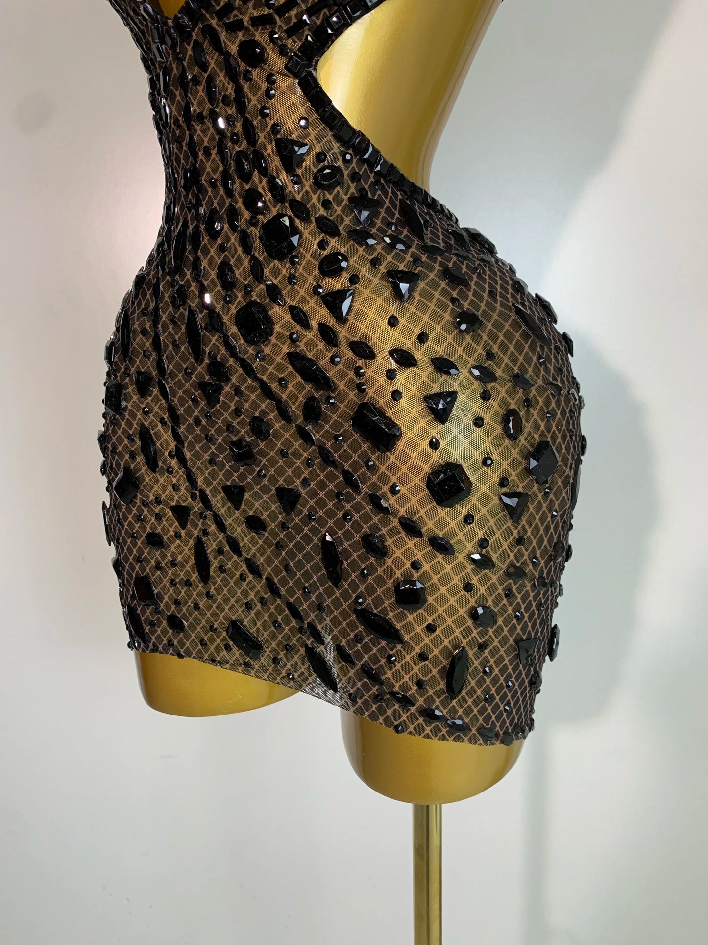 Rhinestone Evening Gown
