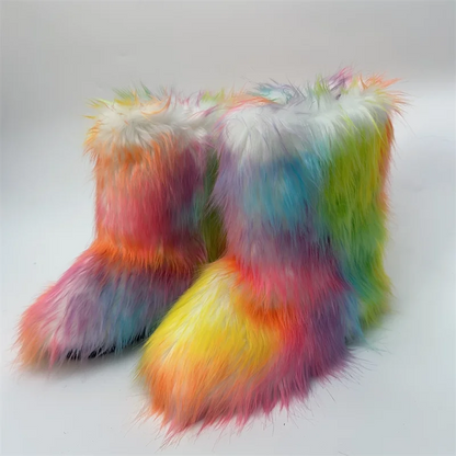 Fluffy Faux Fur Boots
