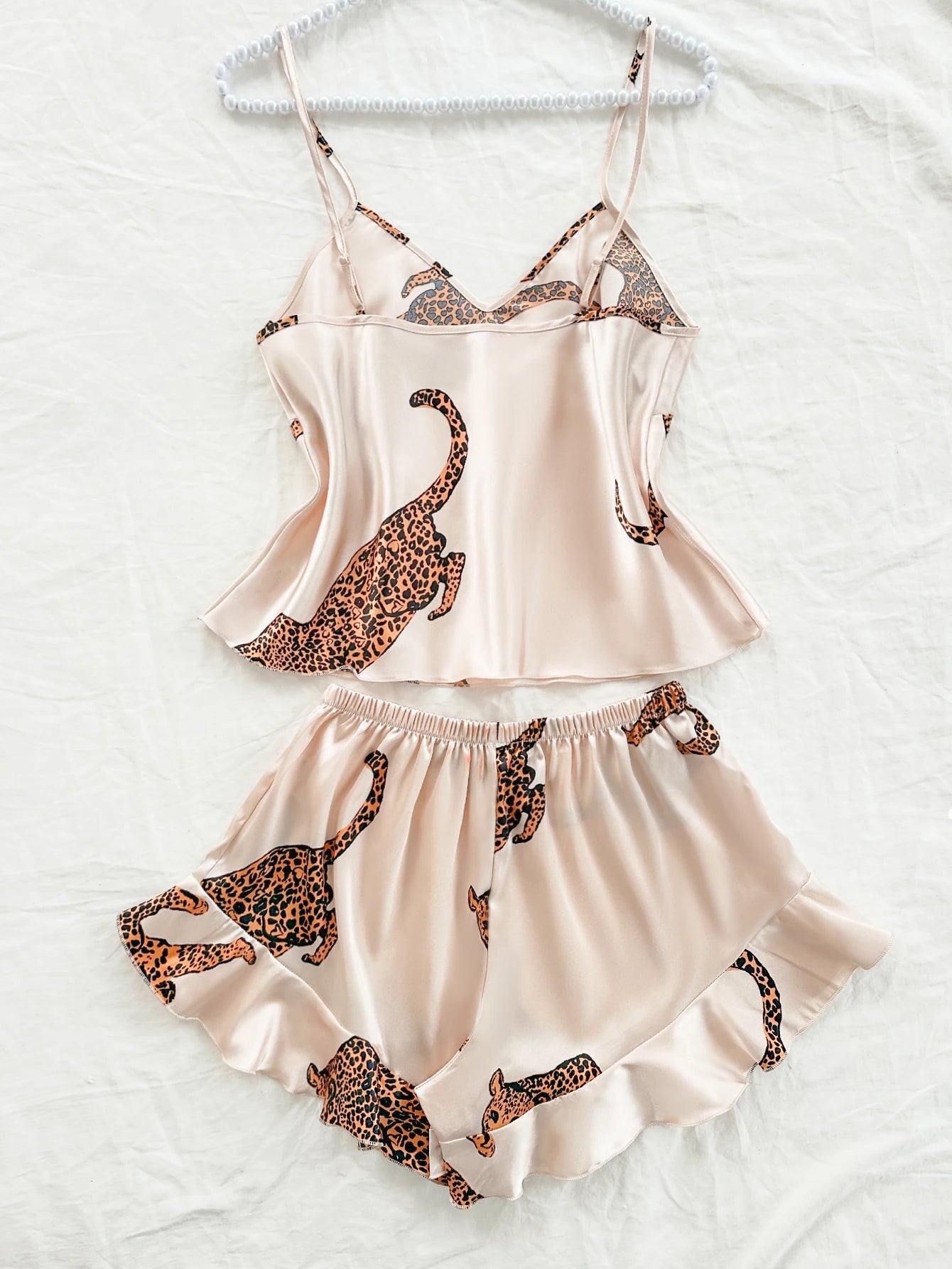 2-Piece Leopard Print Pajama Set