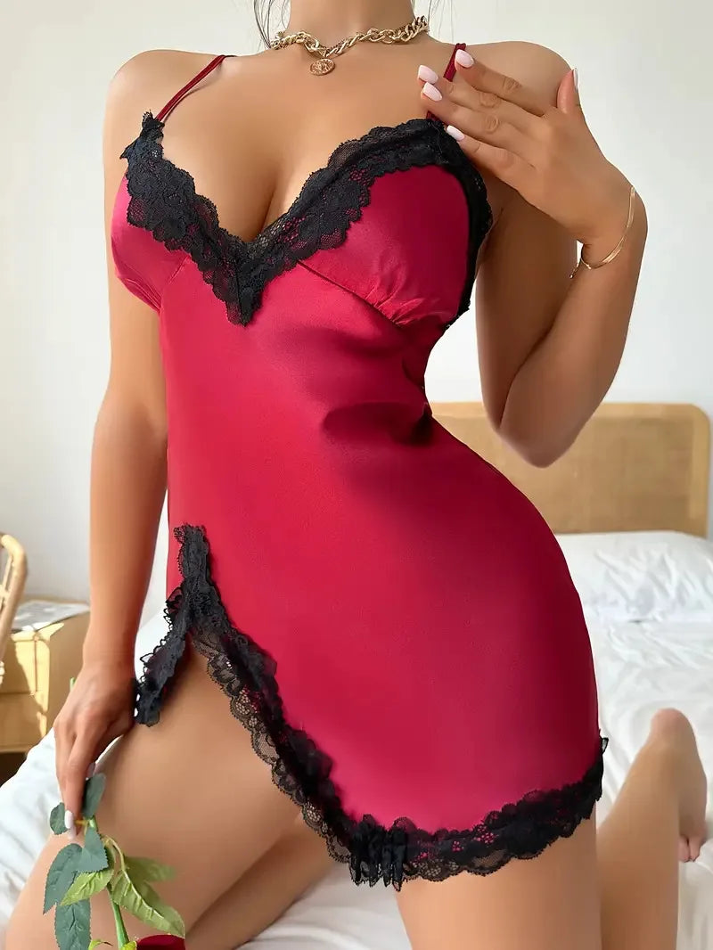 Satin Lace Slip