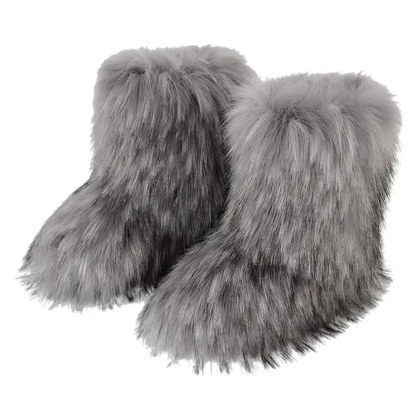 Fluffy Faux Fur Boots