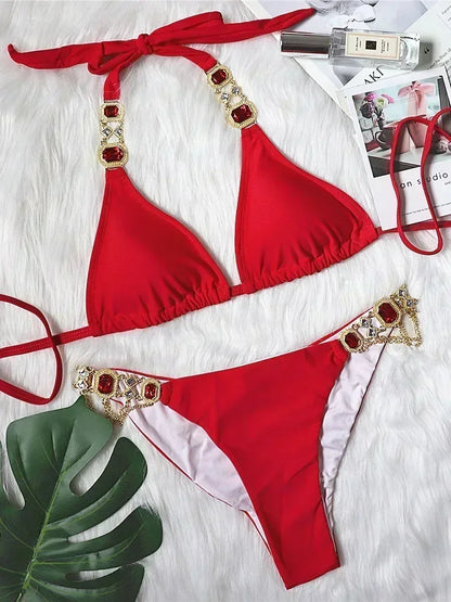 Rhinestone Diamond Bikini
