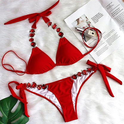 Rhinestone Diamond Bikini