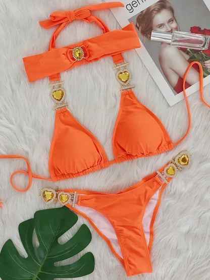 Rhinestone Diamond Bikini