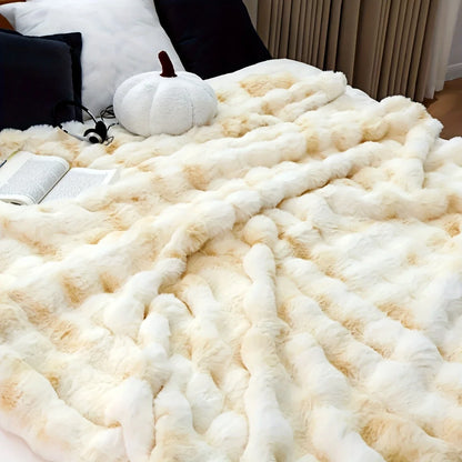 Cozy Soft Faux Fur Throw Blanket