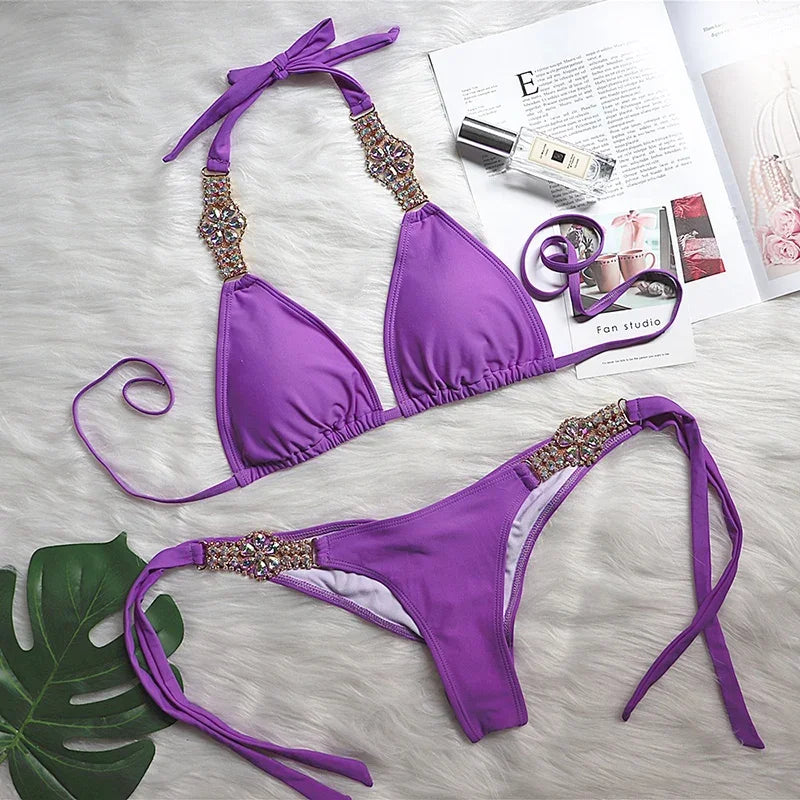 Rhinestone Diamond Bikini