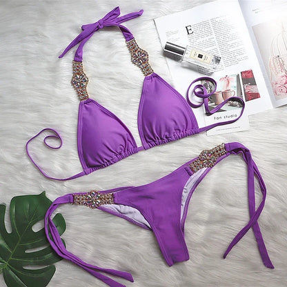Rhinestone Diamond Bikini