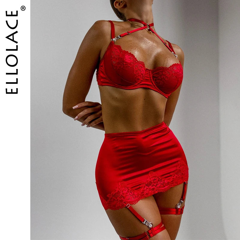 Romantic Lace Halter Set