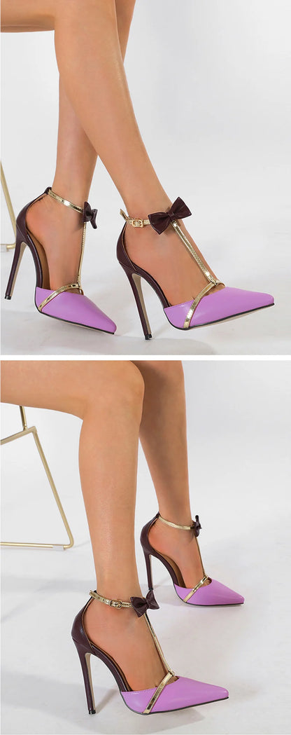 Ankle Strap Bow Pumps