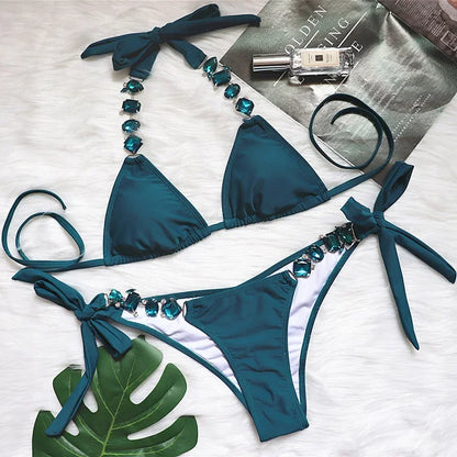 Rhinestone Diamond Bikini