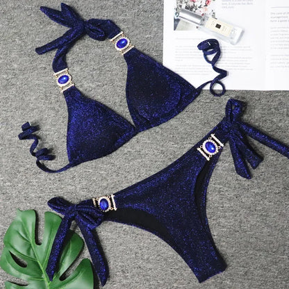 Rhinestone Diamond Bikini