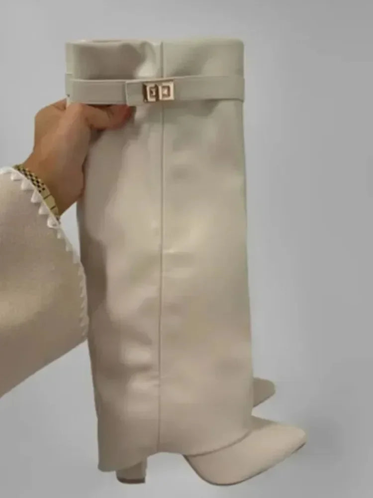 Metal Buckle Boot