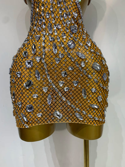 Rhinestone Evening Gown