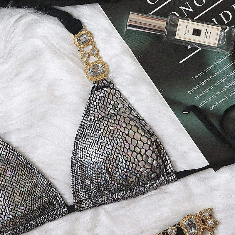 Rhinestone Diamond Bikini