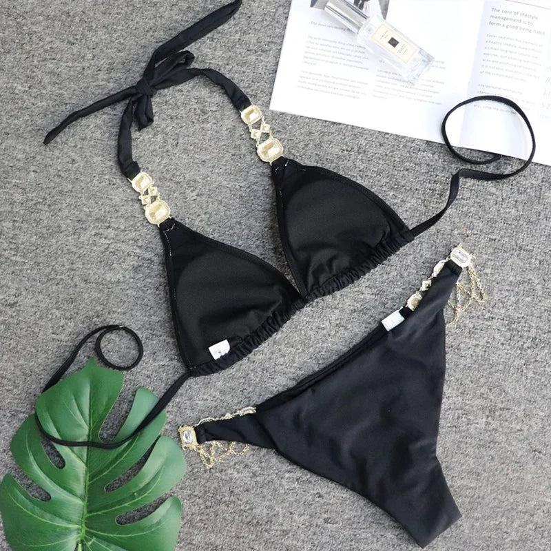Rhinestone Diamond Bikini