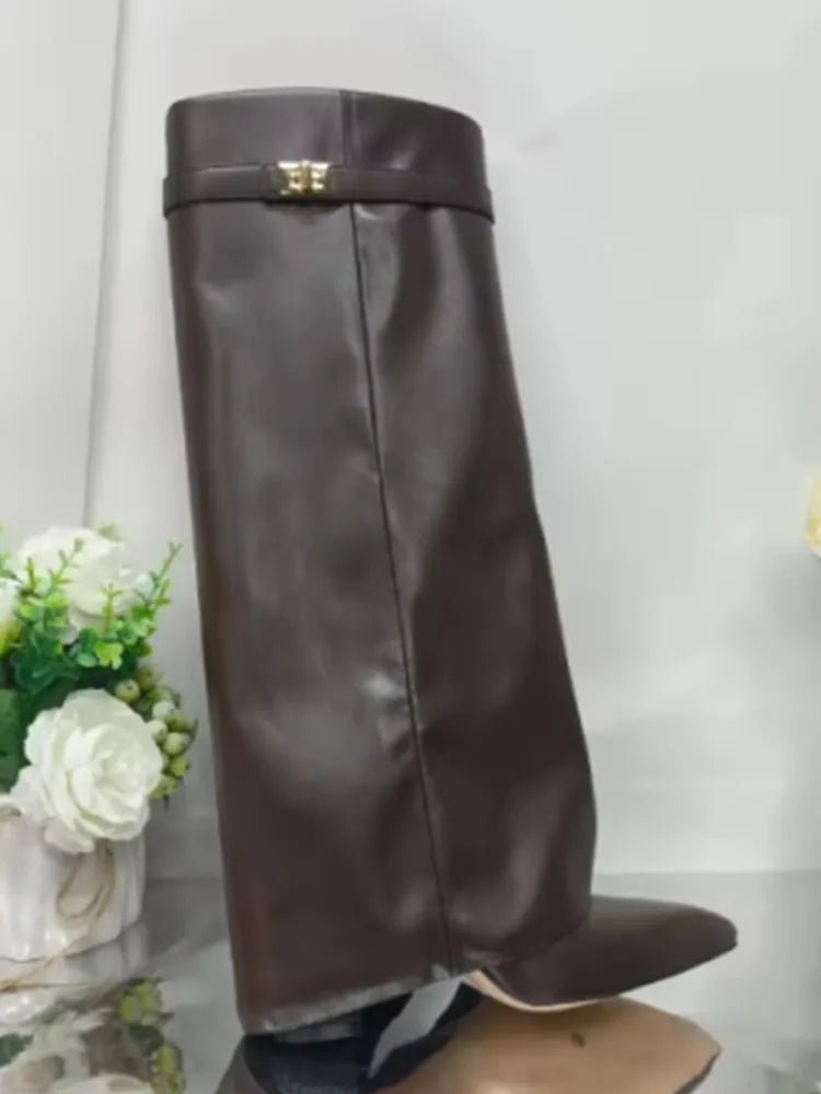 Metal Buckle Boot