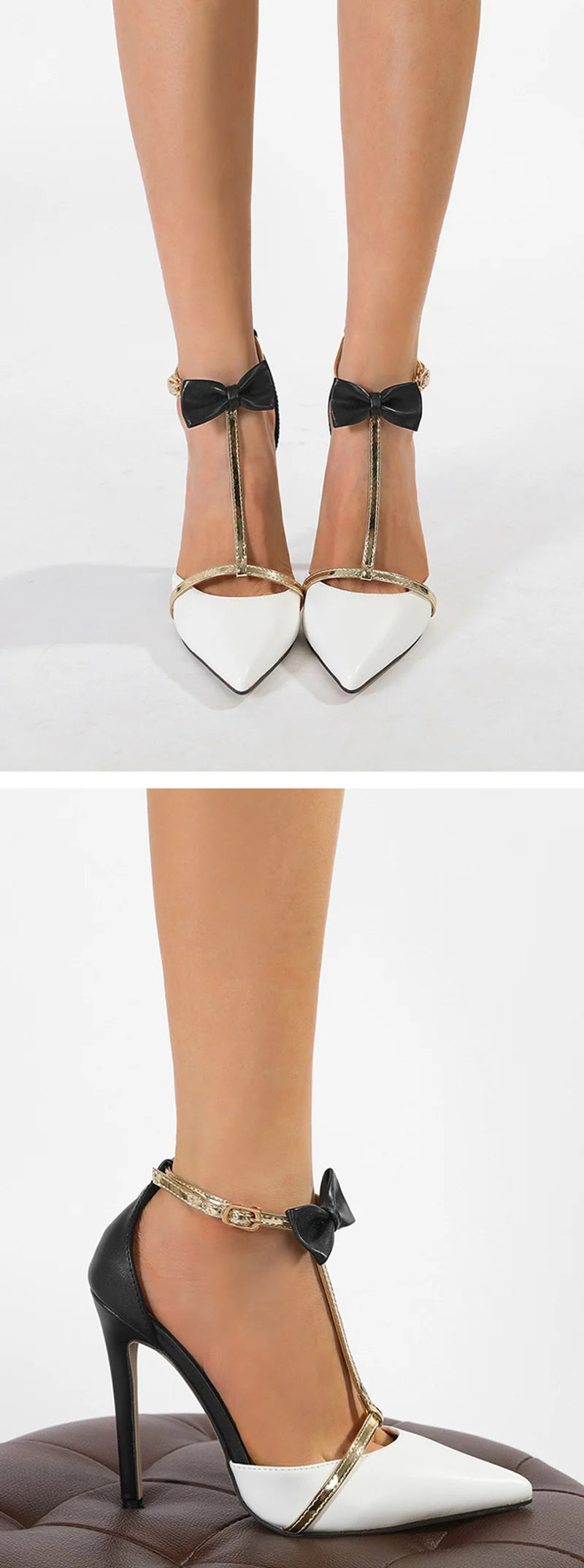 Ankle Strap Bow Pumps