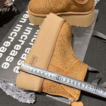 Rhinestone Ankle Boots