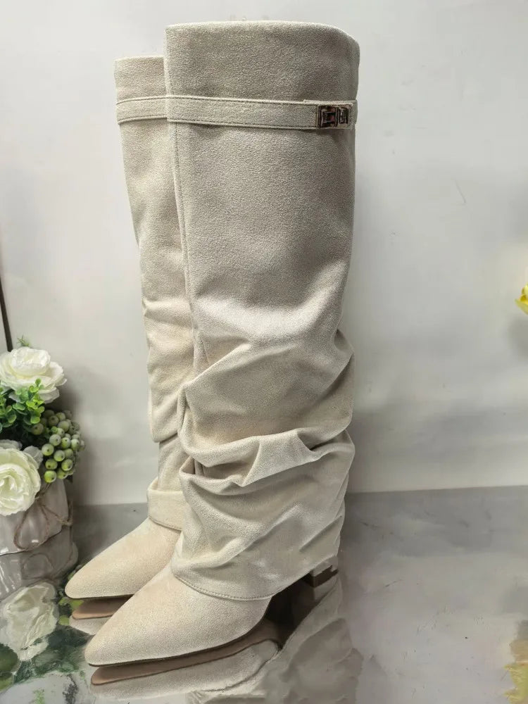 Metal Buckle Boot