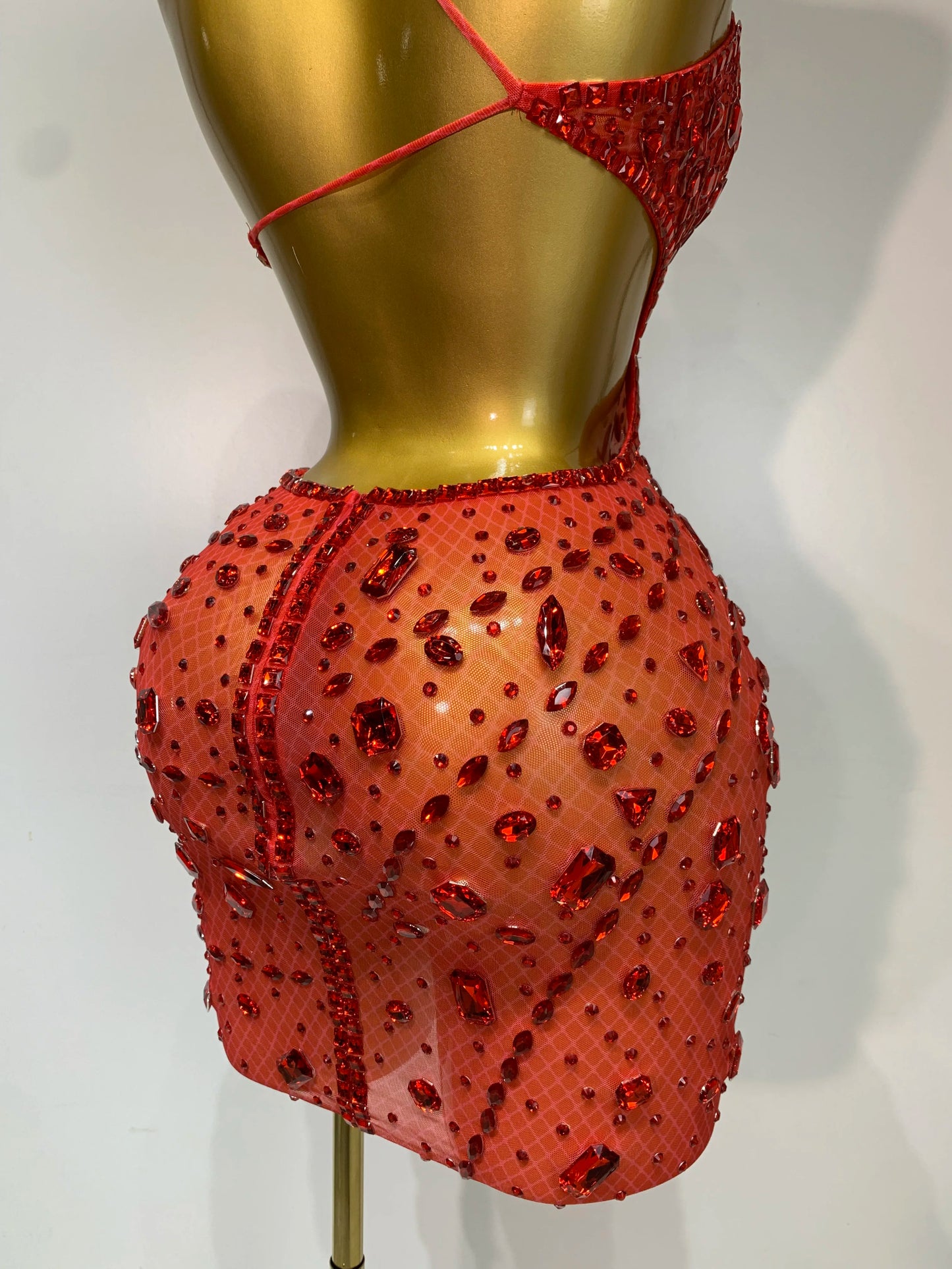 Rhinestone Evening Gown