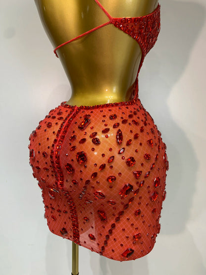 Rhinestone Evening Gown