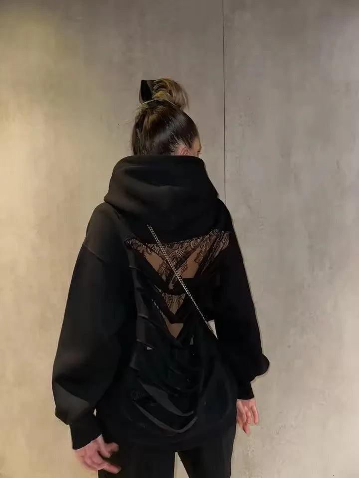 Hollow Mesh Hoodie