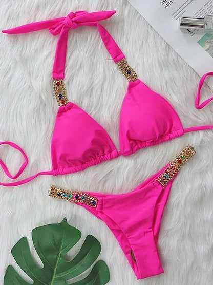 Rhinestone Diamond Bikini