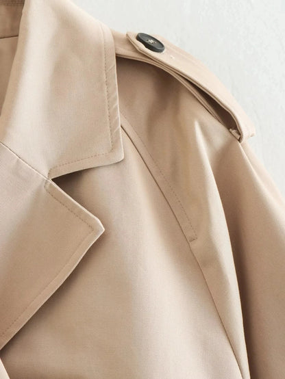 Cropped Trench Coat
