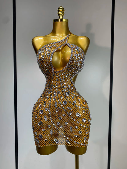 Rhinestone Evening Gown
