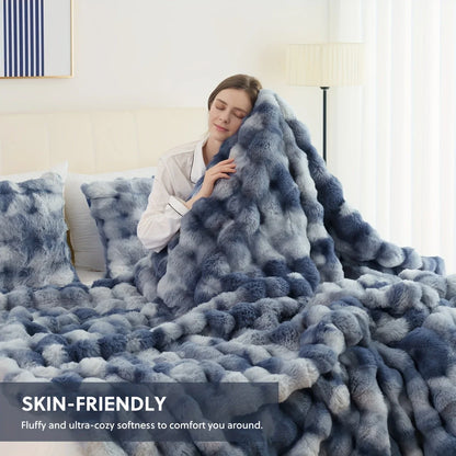 Cozy Soft Faux Fur Throw Blanket