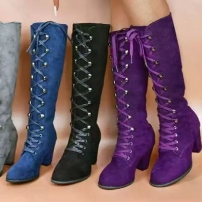 Suede Lace-up